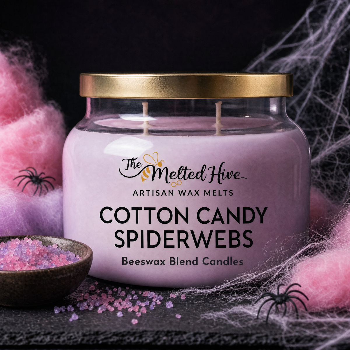 CANDLE - Cotton Candy Spiderwebs